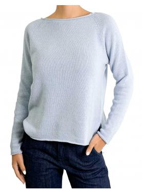 Maglioncino misto cashmere tinta unita 